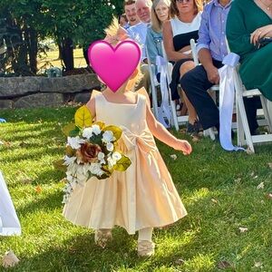 Elegant Cream Flower Girl Dress